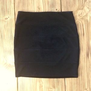 Forever 21 Black Zip Up Skirt